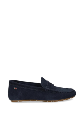 Tommy Hilfiger suede penny leather loafers - Blue