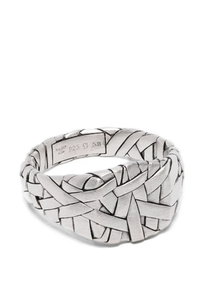 Tom Wood small Quilt ring - Silver