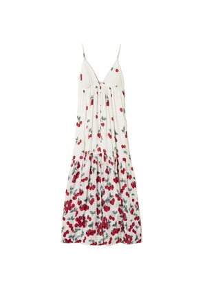 TWINSET cherry-print lace dress - White
