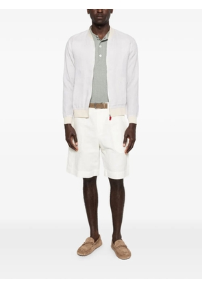 Kiton zip-up bomber jacket - Neutrals