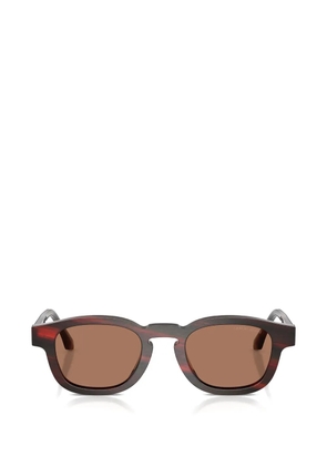 Giorgio Armani round-frame sunglasses - Red