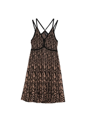 Just Cavalli V-neck mini dress - Brown