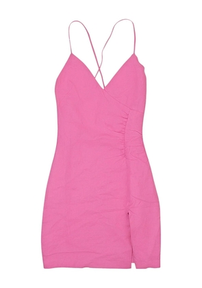 Callipygian v-neck midi dress - Pink