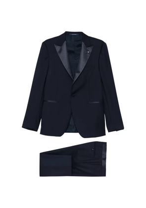 Tagliatore peaked-lapel virgin wool suit - Blue