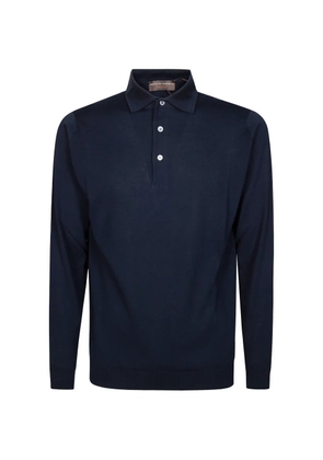 Filippo De Laurentiis long-sleeve polo shirt - Blue