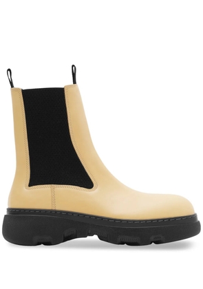 Burberry Creeper leather Chelsea boots - Neutrals