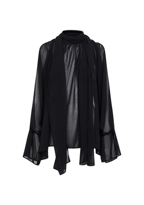CHIARA BONI La Petite Robe semi-sheer blouse - Black
