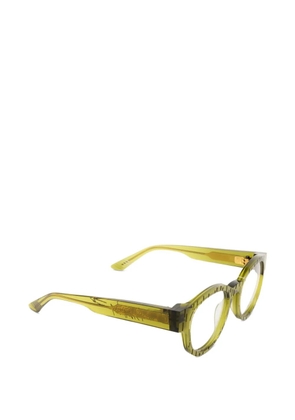 Yohji Yamamoto rounnd-frame glasses - Green