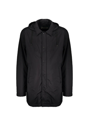 Herno hooded zip-up parka - Black