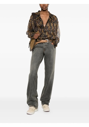 R13 paisley bubble shirt - Black