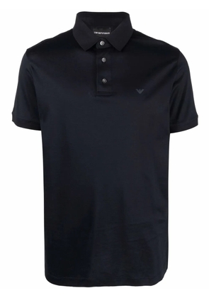 Emporio Armani eagle-motif polo shirt - Blue