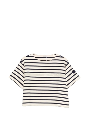 Moncler striped short-sleeve T-shirt - Neutrals