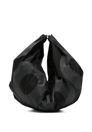 Topologie logo-print tote bag - Black