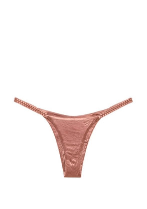 Isa Boulder High Weave bikini bottom - Pink