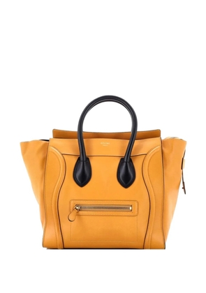 Celine Pre-Owned Bicolor Luggage Bag Leather Mini satchel - Orange