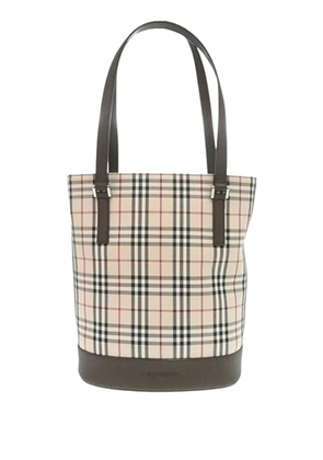 Burberry Pre-Owned 2000-2017 House Check Canvas bucket bag - Neutrals