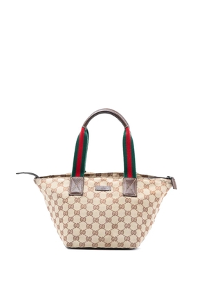Gucci Pre-Owned 2000-2015 GG Canvas Web handbag - Neutrals