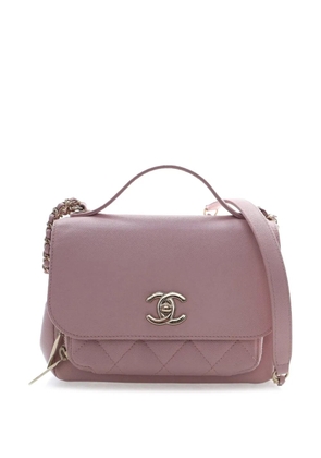 CHANEL Pre-Owned 2017-2018 Small Caviar Business Affinity Top Handle Bag satchel - Pink