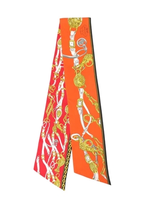 Hermès Pre-Owned 2013-2026 Maxi Brides de Gala Silk Twilly Scarf scarves - Orange