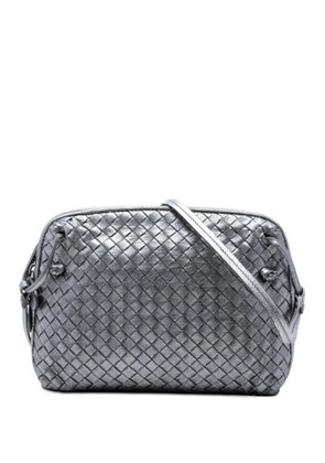 Bottega Veneta Pre-Owned 2012-2025 Metallic Nappa Intrecciato Nodini crossbody bag - Silver
