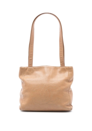 CHANEL Pre-Owned 1997-1999 CC Lambskin shoulder bag - Brown