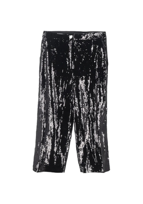 Theory sequined straight-leg trousers - Black