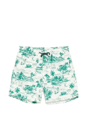 MC2 Saint Barth Gustavia printed swim shorts - White