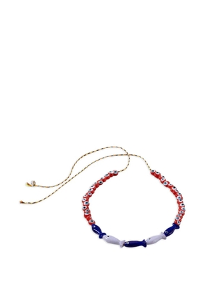 Sorbet Island fish beaded bracelet - Red