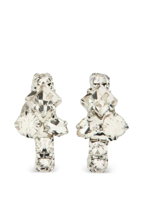 Magda Butrym crystal brass earrings - Silver