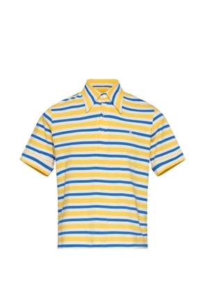 MM6 Maison Margiela striped short-sleeve polo shirt - Yellow