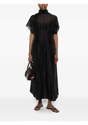 Su high-neck panelled maxi dress - Black