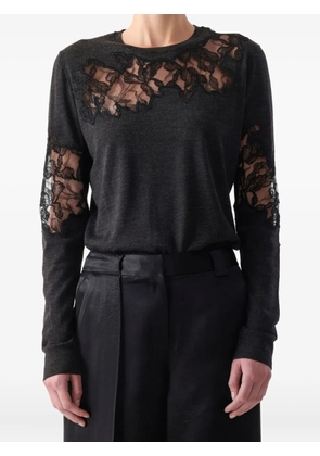 Jason Wu Collection lace-detail T-shirt - Grey