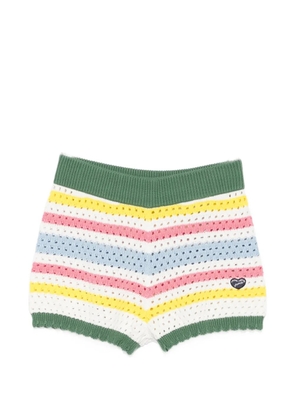 Maison Labiche striped shorts - White