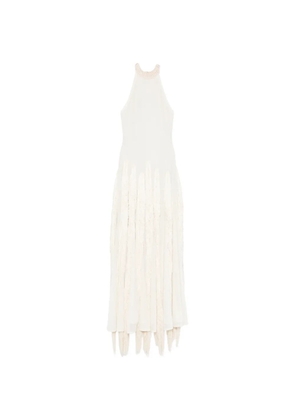 Bless halterneck maxi dress - Neutrals