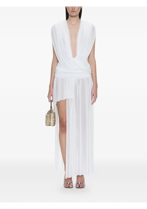 Christopher Esber Orion Layered short skirt - White