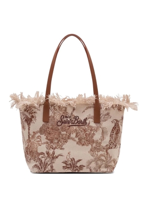 MC2 Saint Barth City fringed tote bag - Neutrals