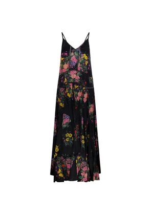 Mes Demoiselles Polly floral lace maxi dress - Black