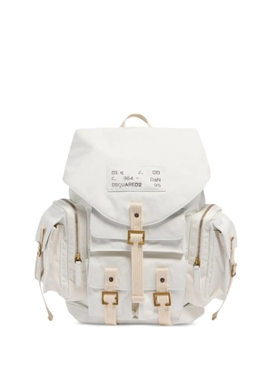 DSQUARED2 patch-detail backpack - White