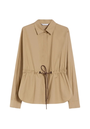 Max Mara drawstring shirt - Neutrals