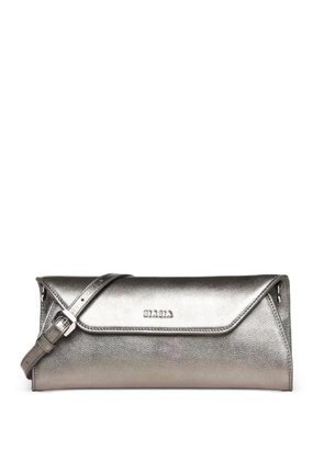 BIASIA metallic envelope clutch bag - Silver