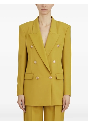 Elisabetta Franchi double-breasted wool blazer - Yellow