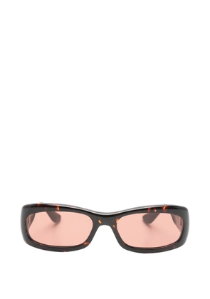 Port Tanger Saudade rectangle-frame sunglasses - Brown