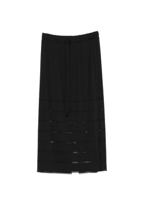 Pleats Please Issey Miyake drawstring pleated midi skirt - Black