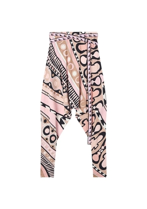 PUCCI flowing pants with printed belt - Pink