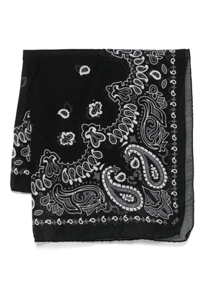 Destin bandana-print scarf - Black