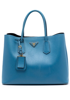 Prada Pre-Owned 2010-2026 Large Saffiano Cuir Double satchel - Blue