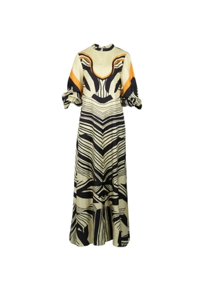 Raquel Diniz balloon-sleeve maxi dress - Neutrals