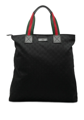Gucci Pre-Owned 2000-2015 GG Canvas Web Vertical tote bag - Black