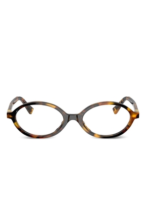 Miu Miu oval-frame glasses - Brown