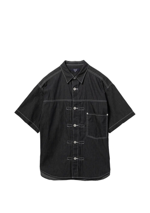 Comme des Garçons Homme contrast stitching short-sleeve shirt - Blue